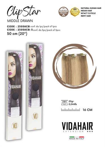 3 PZ CLIPSTAR EXTENSION REMY HAIR WAVY 16 X 50CM