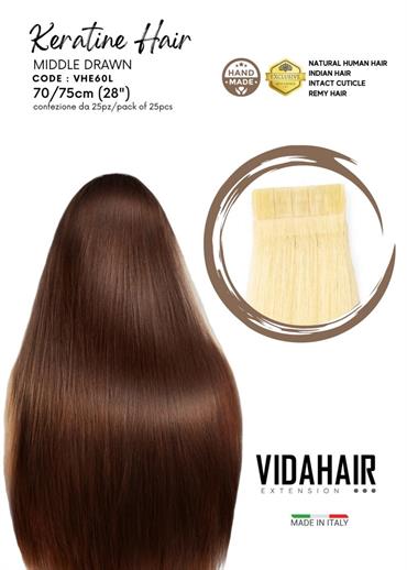 KERATIN EXTENSION IN NATURAL HAIR STRAIGHT 30cm 25pcs