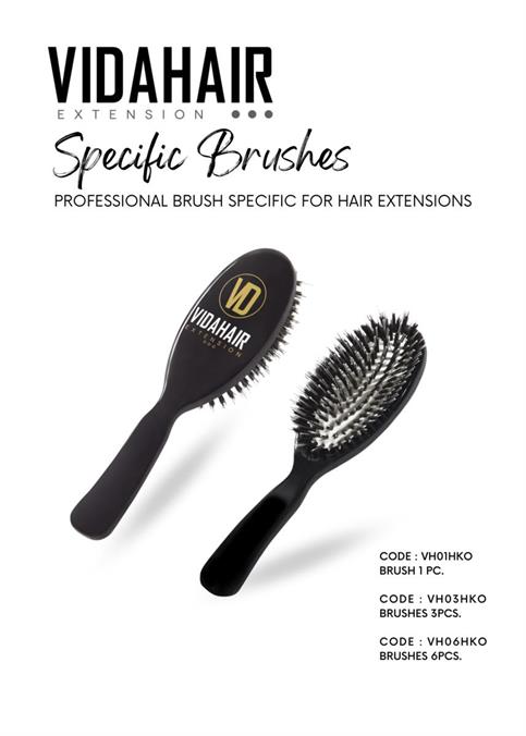 PROFESSIONAL OVAL BRUSH FOR HAIR EXTENSIONS BOX 6 PZ